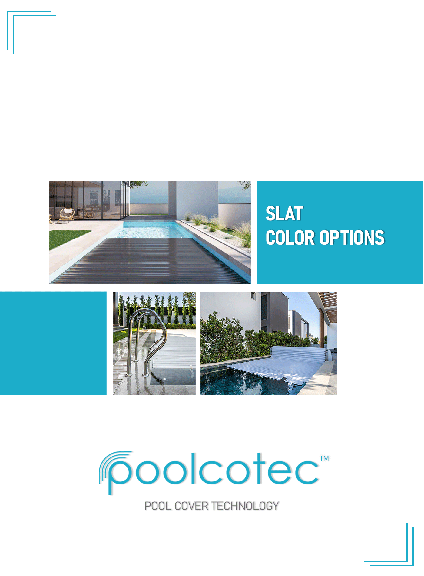 Pool Cover Slat Color Options